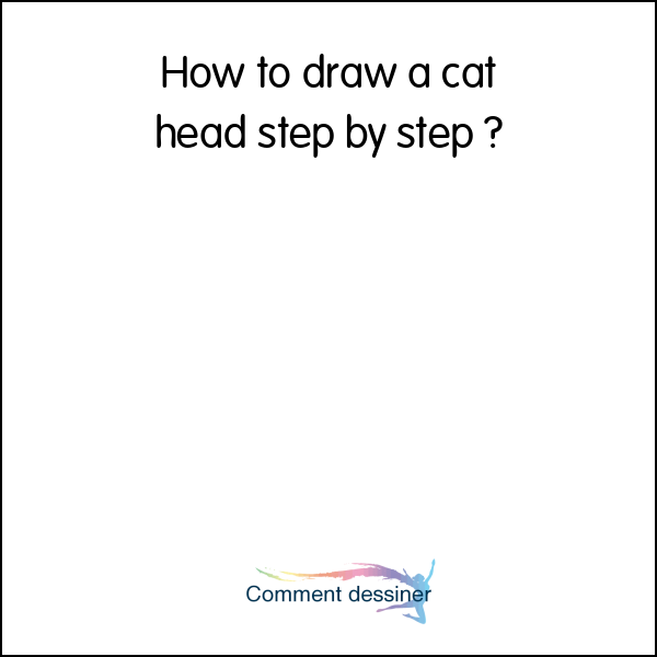 How to draw a cat head step by step